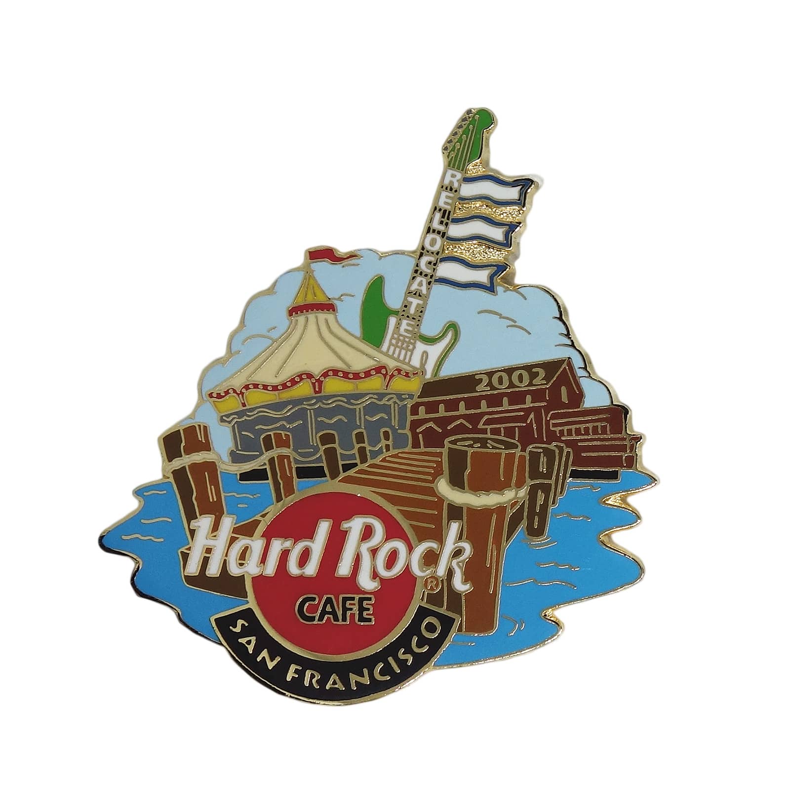 ハードロックカフェ(Hard Rock Cafe)50周年ピンバッジバック