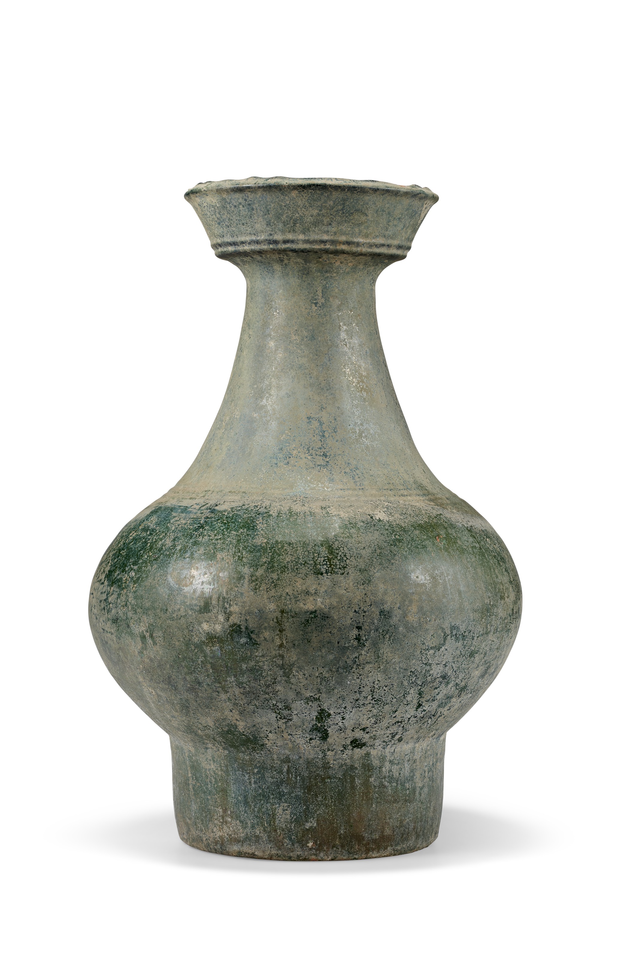 中国漢時代灰釉壺A ceramic jar HAN dynasty