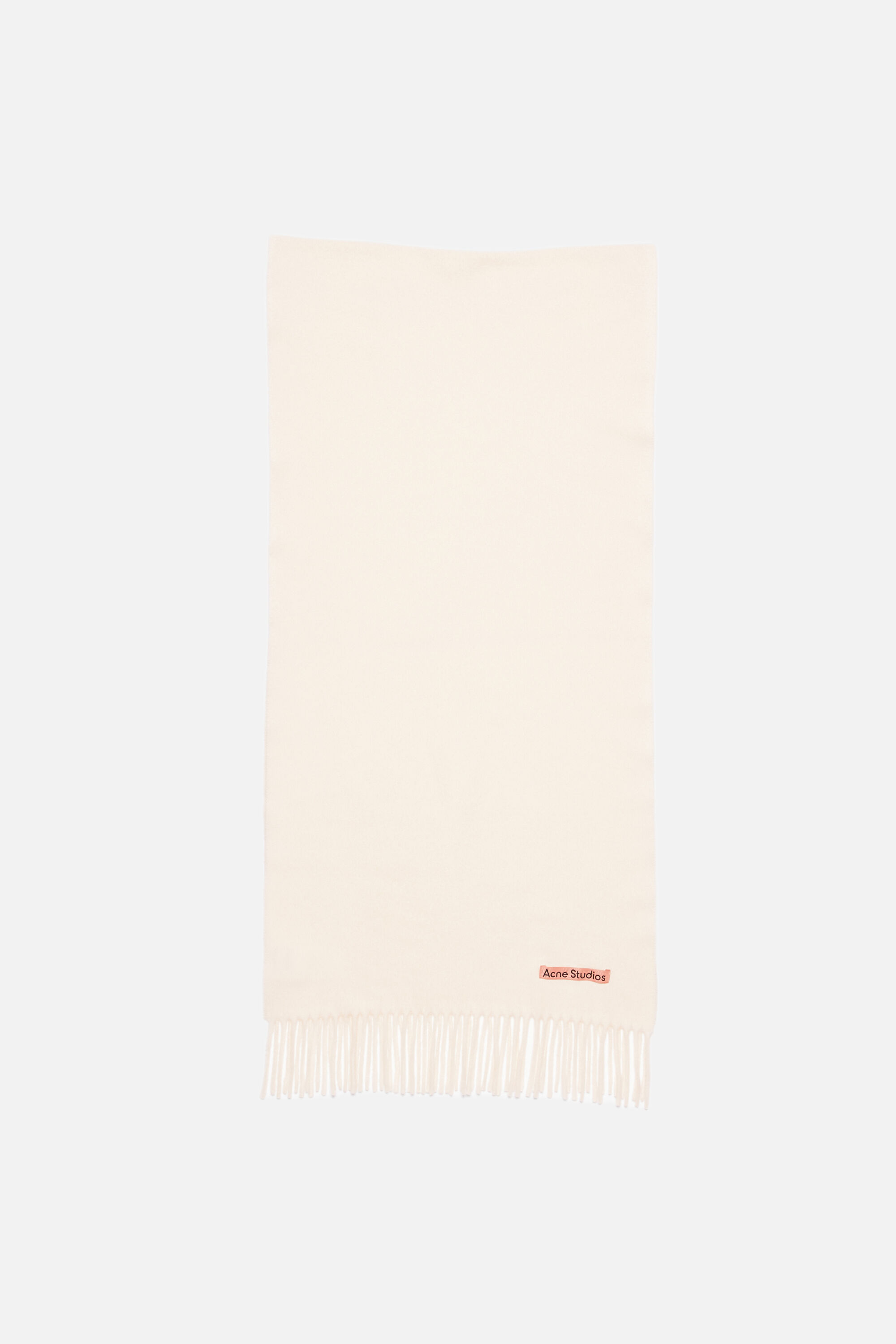 Acne Studios - フリンジウールスカーフ - ナロー - ローズメランジ