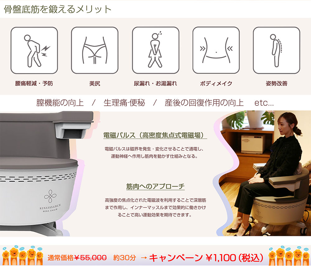 美尻 椅子 電磁パルス 骨盤底筋トレ一ニング pelluna | 骨盤底筋