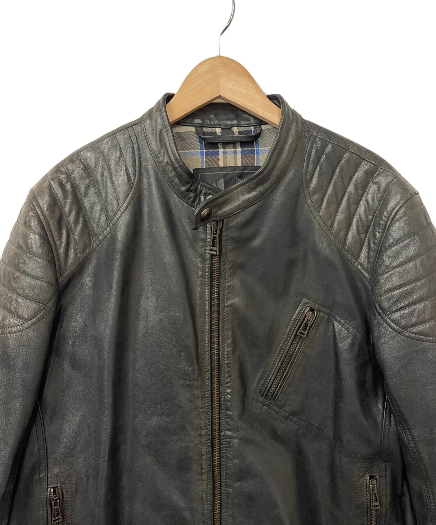 中古・古着通販】BELSTAFF (ベルスタッフ) レザーライダースジャケット