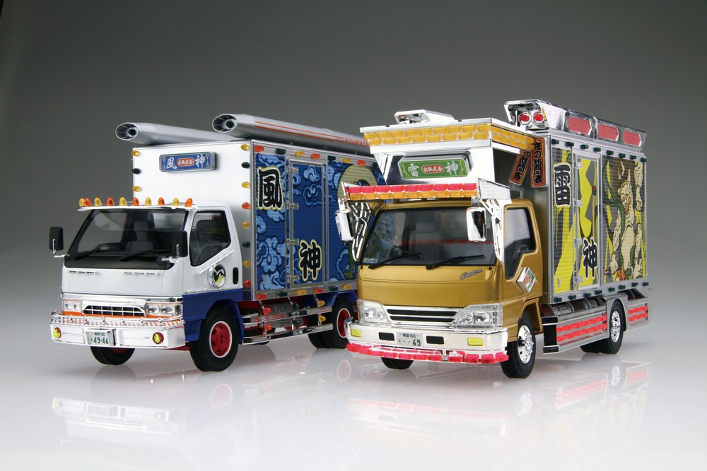 トラック狂走曲 NO.4 風来坊 1/32スケール 未組立て アオシマ トラック