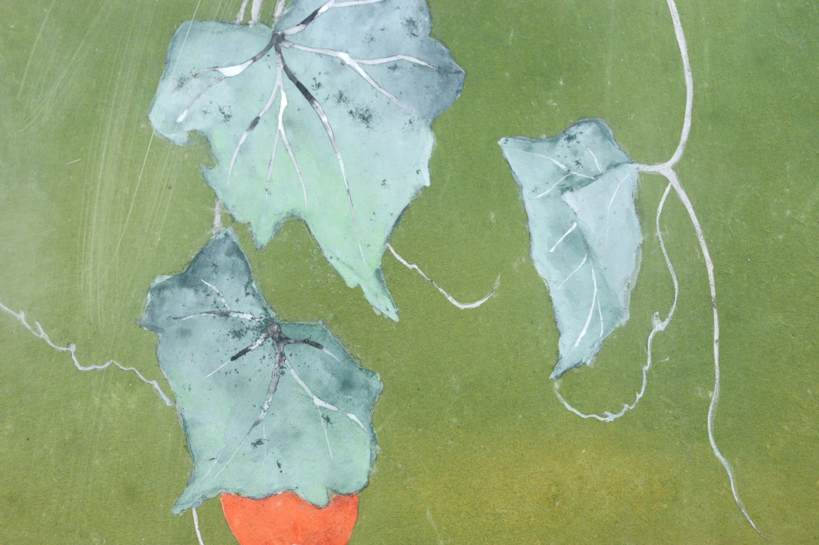 木蓮」西岡聖山絵画日本画風景画額装真筆証明書有り