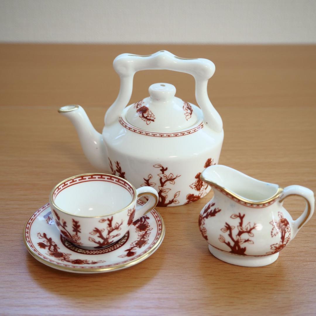 □ コールポート ミニチュア ティーセット MING ROSE ヴィンテージ