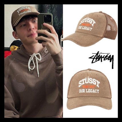 メッシュ ブラウン（茶色）系 STUSSY(ステューシー) 帽子(メンズ