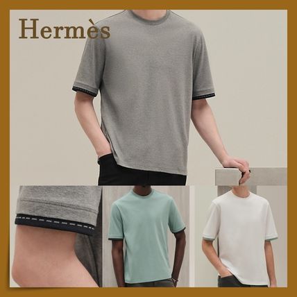 ブラウン（茶色）系 HERMES(エルメス) Tシャツ・カットソー(メンズ