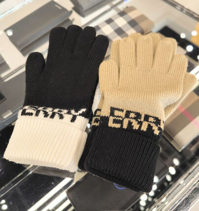 BURBERRY / 手袋/カシミア/BLK/メンズ BURBERRY バーバリー カシミア