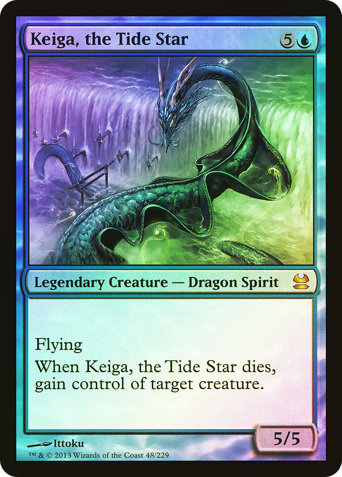 mtg Foil 潮の星、京河/Keiga, the Tide Star 日本語 mtg Foil 潮の星