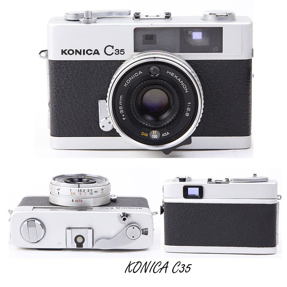 美品 コニカ C35 EF3 白 konica c35 ef3 フィルムカメラ KONICA C35