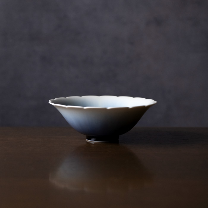 中鉢 | 窯変流彩鉢・白（YN-069） 作家「永草陽平」