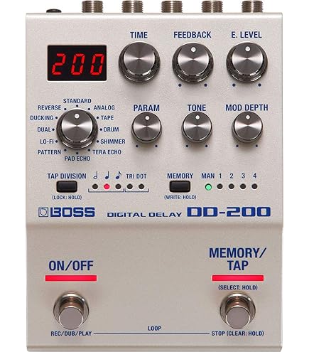 Amazon.com: Boss DD-200 Digital Delay & RV-200 Reverb Multi-FX