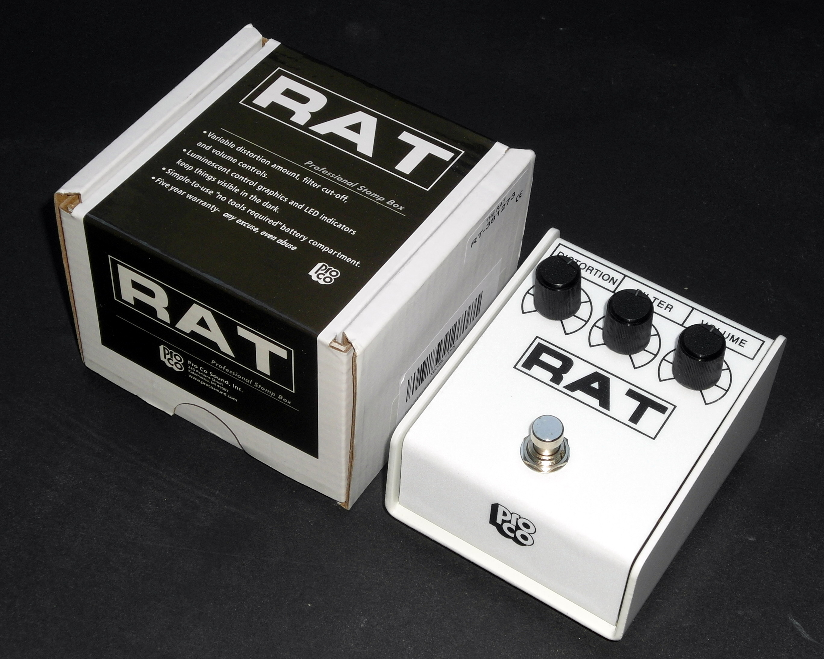 ProCo RAT IIイケベ楽器40周年記念モデル 白ラット Pro-Co Pro-co