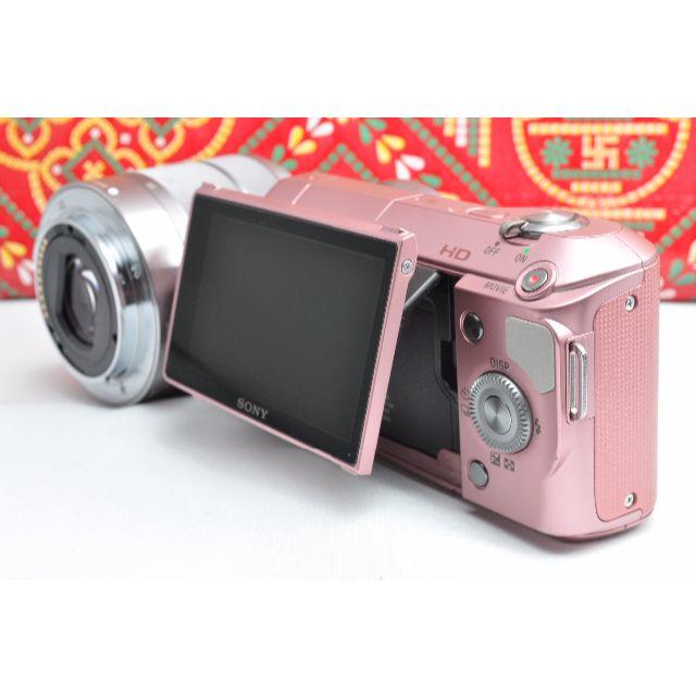 ☆Wi-Fi対応♪ スマホに転送♪☆SONY NEX-3 レンズキット ピンク