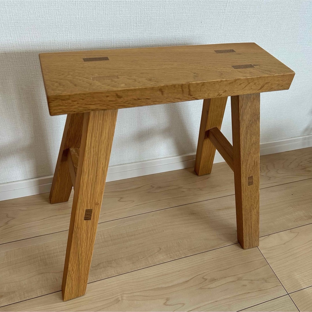 廃盤 無印良品 無垢材 ベンチ オーク材 小 【公式通販】