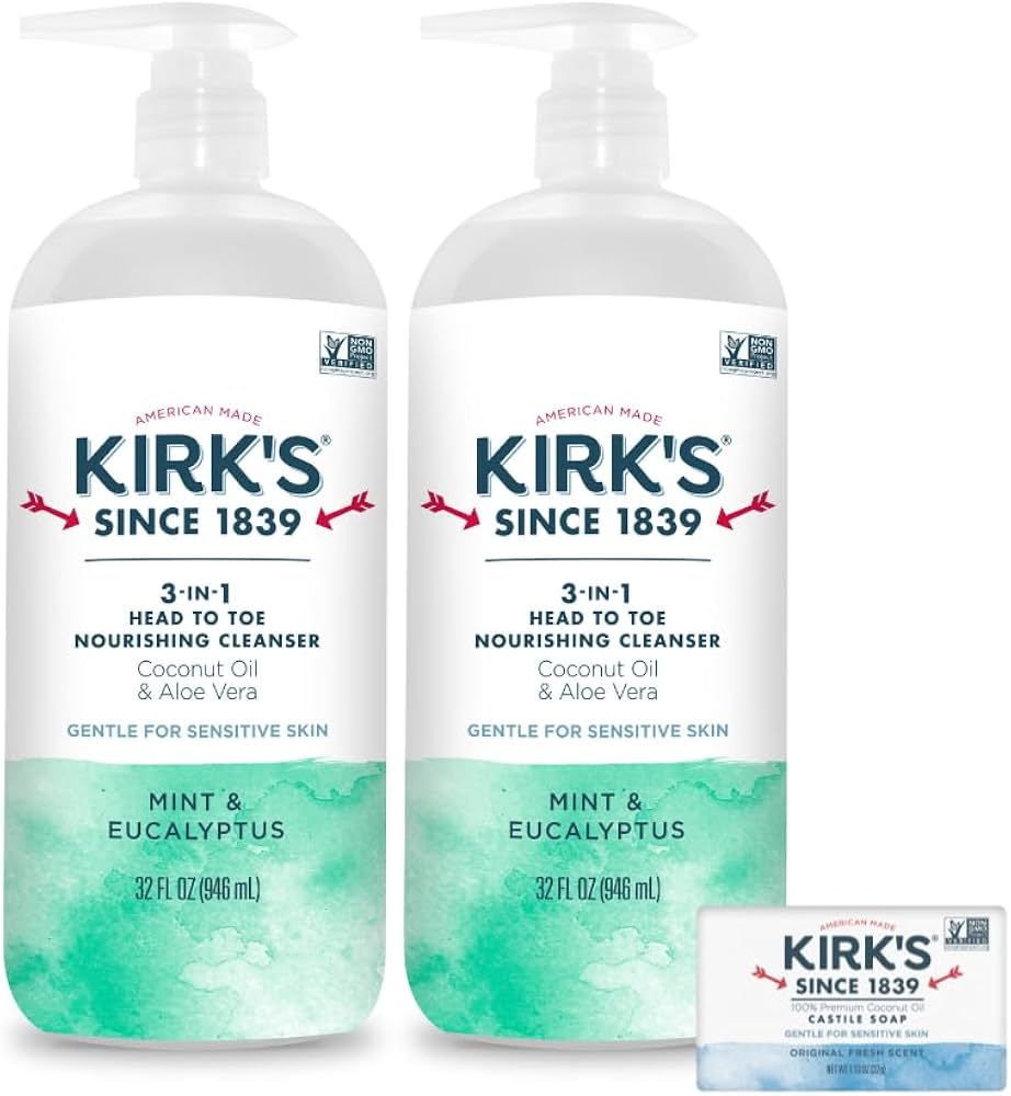 Amazon.com : Kirk's 3-in-1 Head to Toe Nourishing Liquid Cleanser