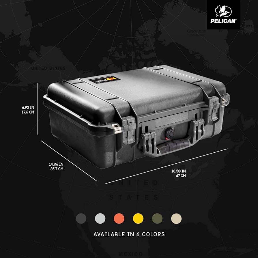 Amazon.co.jp: PELICAN ハードケース 1500 19L ブラック 1500-000-110