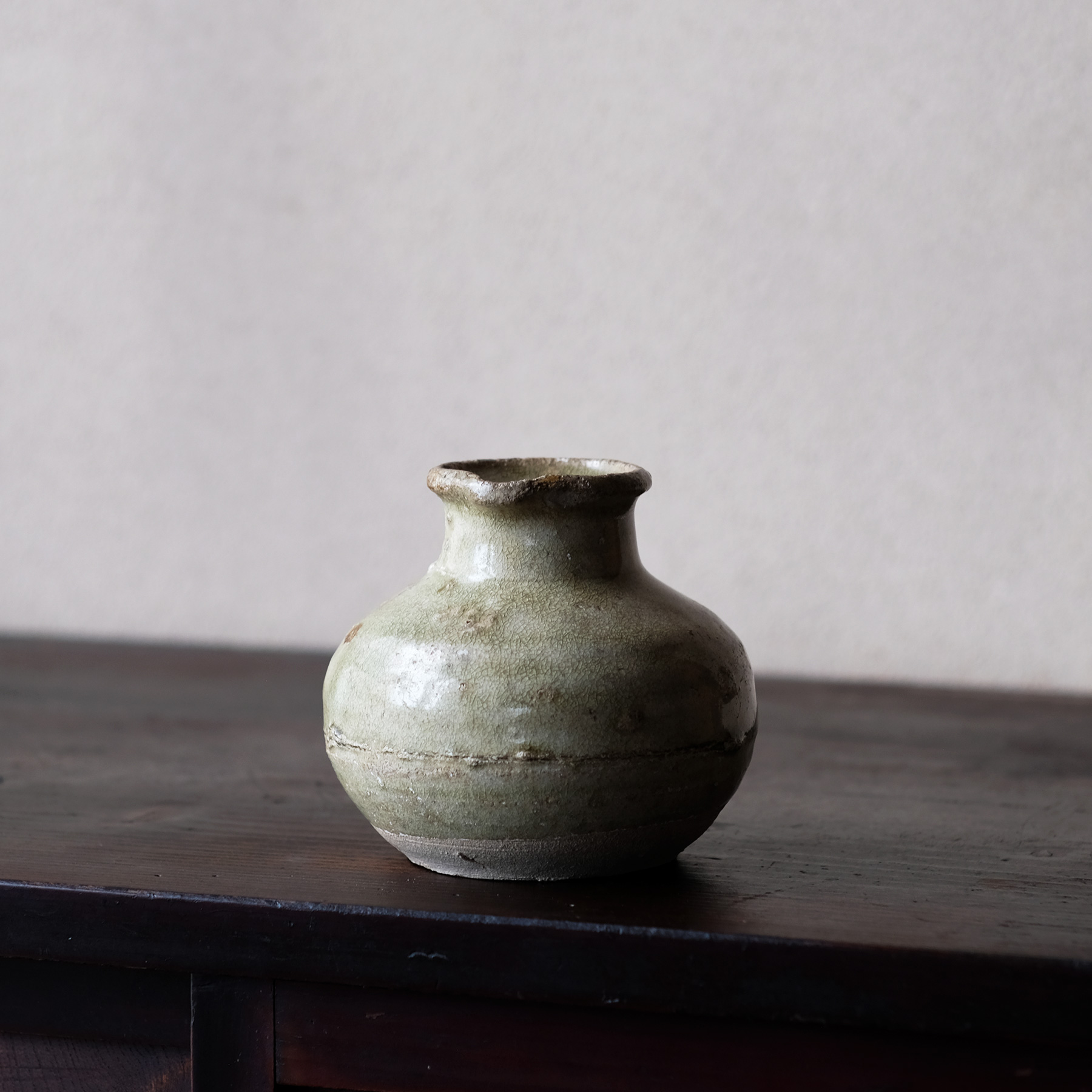 古瀬戸 灰釉鳶口小壺 | 骨董と詩学 Antique & Poetics | 蛇韻律