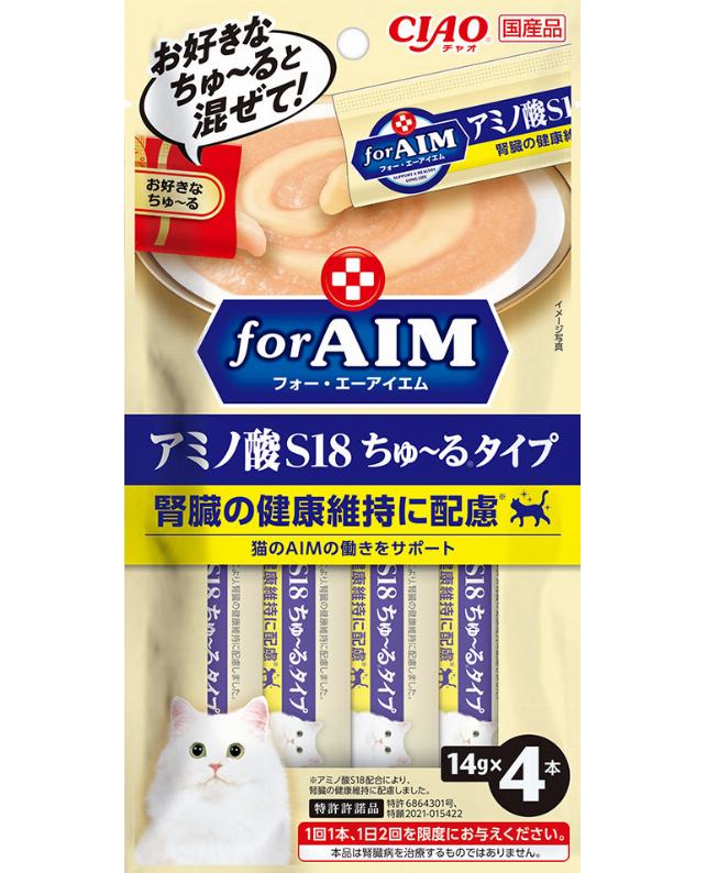いなば CIAO for AIM アミノ酸S18ちゅーるタイプ 14g×4本