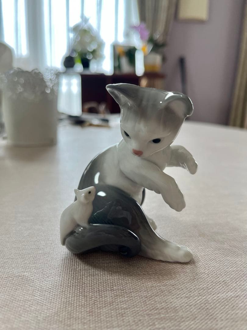 リヤドロ　子猫 リヤドロ 可愛い子猫 (絶版品) リヤドロ 陶器人形「可愛いい子猫