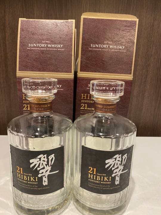 サントリー ウイスキー 響21年 700ml 空箱と空瓶 2個セット サントリー 響