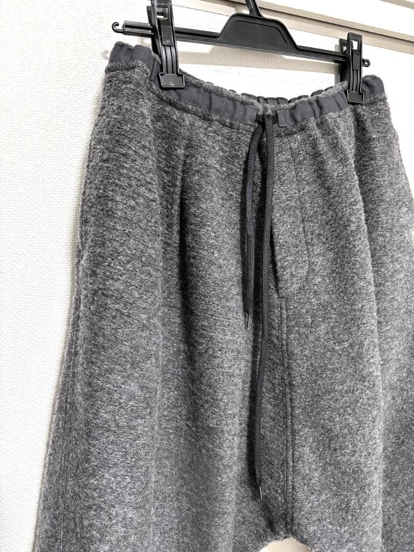 MB ULTIMATE FABRIC ウール縮絨サルエルパンツ グレー S