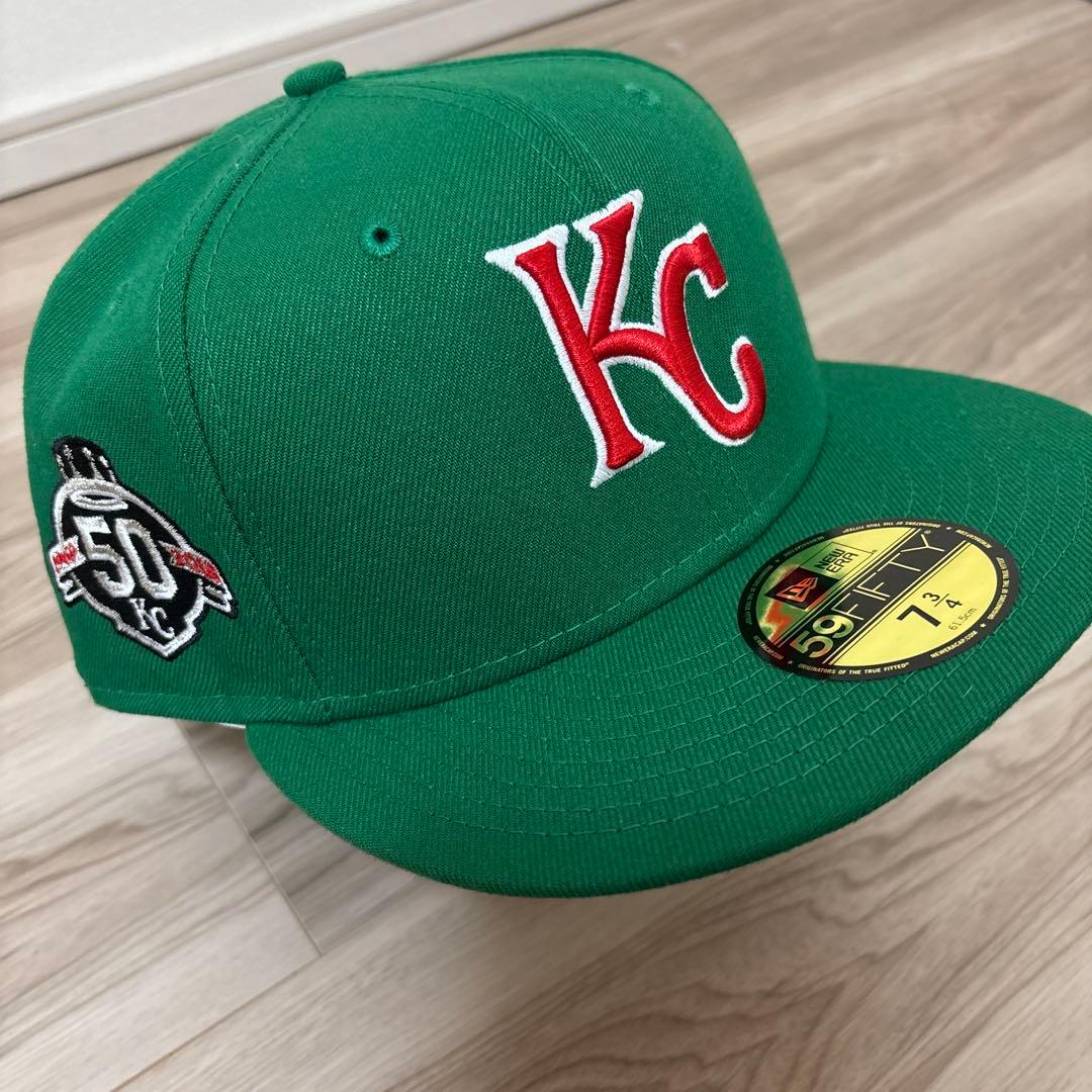 KC 50周年記念 グリーンベースボールキャップ 7 3/4 KC 50周年記念 グリーンベースボールキャップ 7 3/4