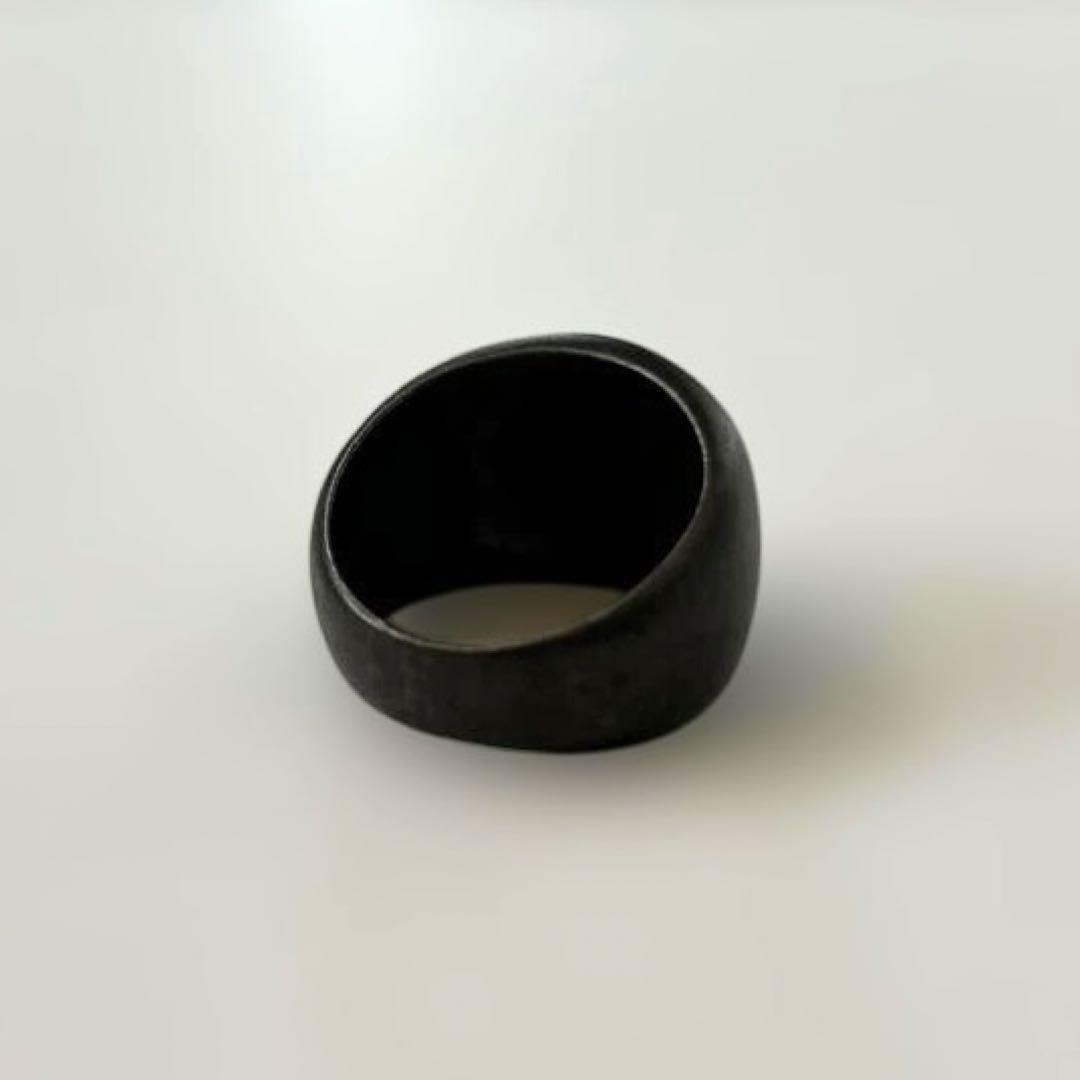 正規品に加工）少女革命ウテナ 黒薔薇の刻印 指輪 シルバー製 ケースなし