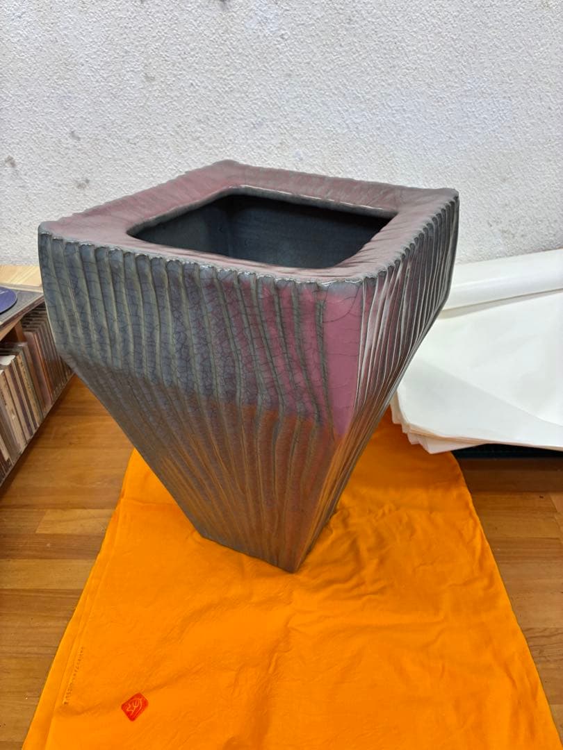 中島宏　青瓷釉彩壺　共箱・共布■本物保証■　最上位作　人間国宝 中島宏