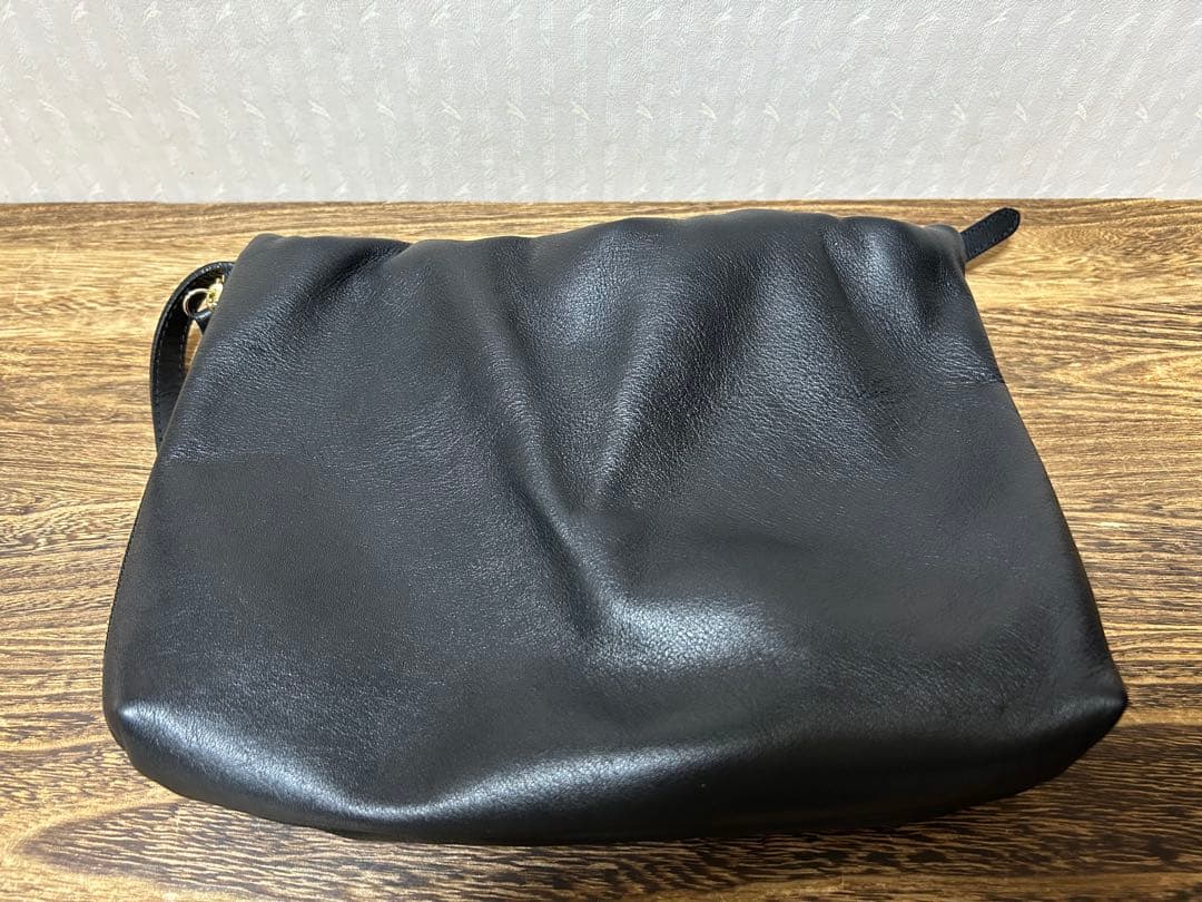 gemeil　レザーワンハンドルバッグ　ブラック