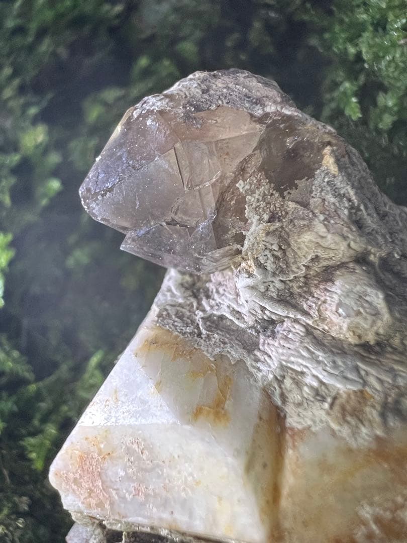 龍脈の精髄 九州産煙水晶＆長石共生標本 「大地と祓いの調和」【