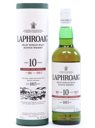 【新品・未開封】ラフロイグ 10年 オリジナルカスクストレングス バッチ 009 ラフロイグ 10年 カスクストレングス バッチ16 並行品 58.5度 700ml