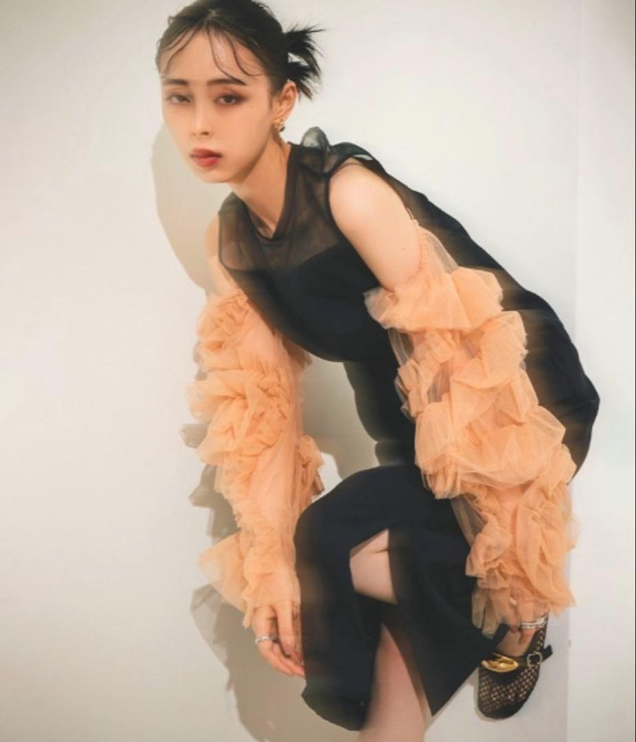 ANDRESD detached sleeve dress ANDRESD detached sleeve dress ネイビー