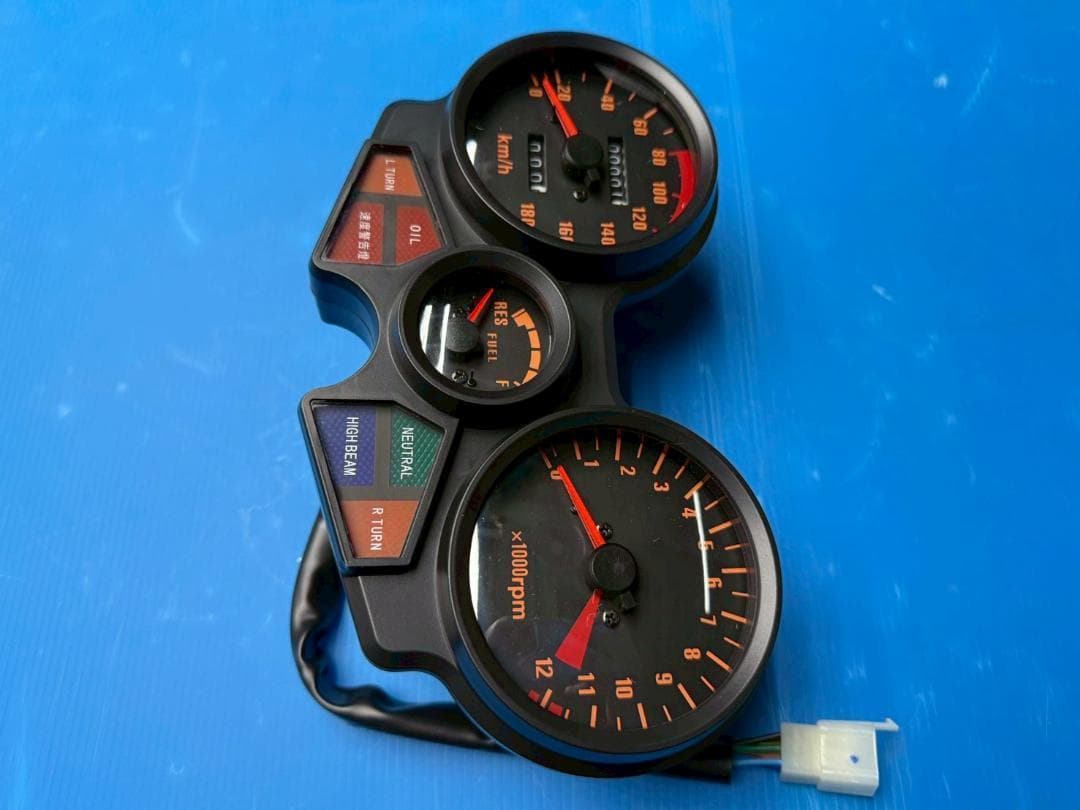 CBX400Fメーター リプロ　オレンジ/②１型　 当時仕様CBX550F ２型