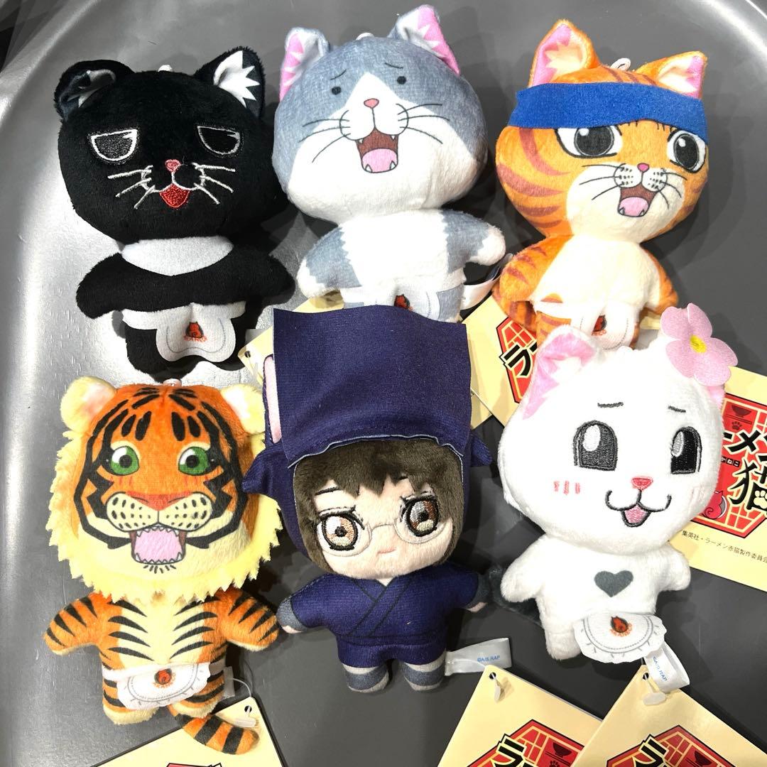 ラーメン赤猫 Chibiぬいぐるみ 全5種 文蔵 サブ 佐々木 ハナ
