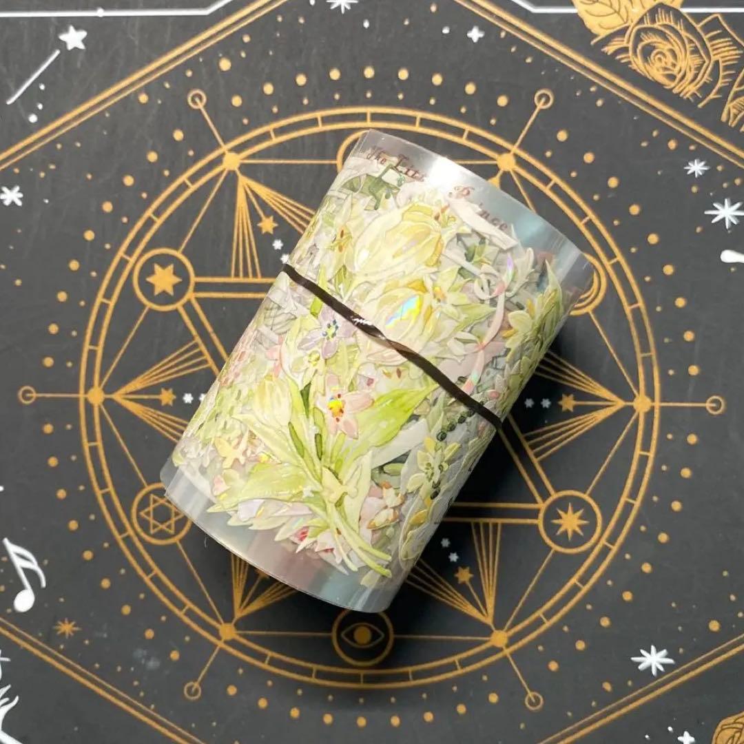 【9286】海外　マステ　中古巻　貝殻光マスキングテープ　装飾系　緑黄 9286】海外 マステ 中古巻 貝殻光マスキングテープ 装飾系 緑黄 - メルカリ