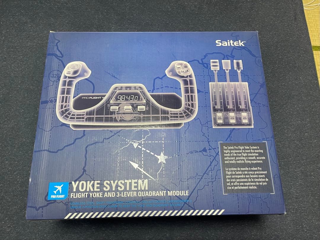 Saitek Yoke System フライトヨーク Saitek Pro Flight Yoke System フライトヨーク FLIGHT YOKE SYSTEM