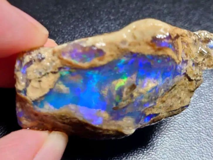 60CT】エチオピア オパール 原石 青 クリア 透明 ウェロ産 60CT